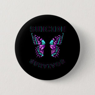 Badge Rond 5 Cm Prévention de la sensibilisation des survivants au