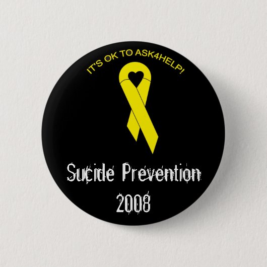 Badge Rond 5 Cm prévention de suicide (Devant)