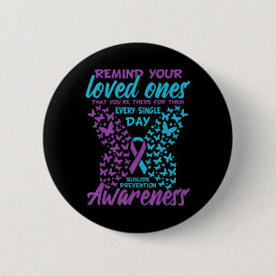 Badge Rond 5 Cm Prévention du suicide et sensibilisation Suicide R