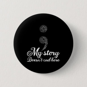 Badge Rond 5 Cm Prévention du suicide Sensibilisation à la dépress