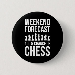 Badge Rond 5 Cm Prévisions de week-end - 100% de chances d'échecs
