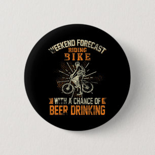 Badge Rond 5 Cm Prévisions de week-end en vélo de triathlon en des