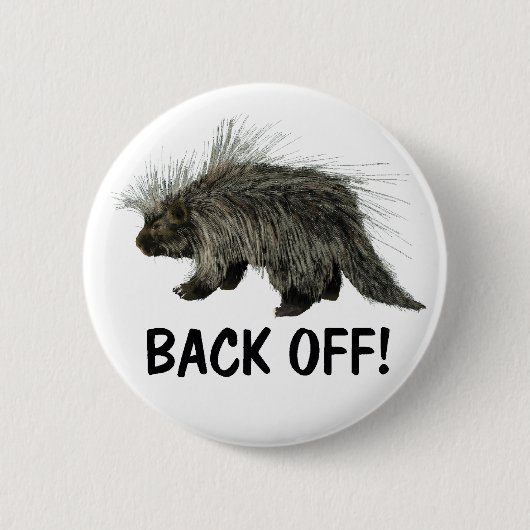 Badge Rond 5 Cm Prickly Porky (Devant)