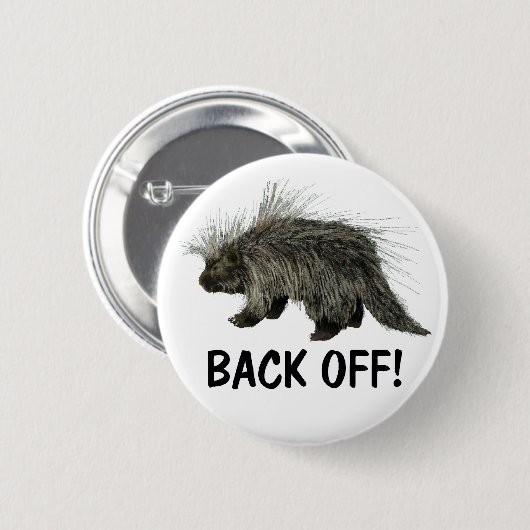 Badge Rond 5 Cm Prickly Porky (Devant & derrière)