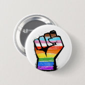Badge Rond 5 Cm Pride du progrès inclusif (Devant & derrière)