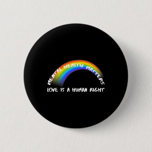 Badge Rond 5 Cm Pride Lgbtq - L'Amour Est Un Droit Humain