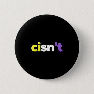 Badge Rond 5 Cm Pride Lgbtq Non-binaire Cisnt, Enby Présentent _ N