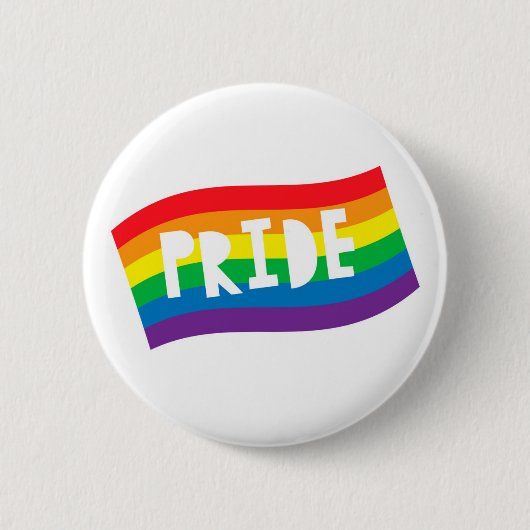 Badge Rond 5 Cm Pride Rainbow Flag (Devant)