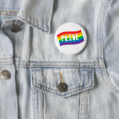 Badge Rond 5 Cm Pride Rainbow Flag (En situation)