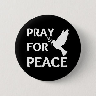 Badge Rond 5 Cm prier pour la paix