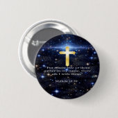 Badge Rond 5 Cm Prière (Devant & derrière)