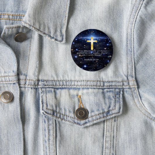 Badge Rond 5 Cm Prière (En situation)