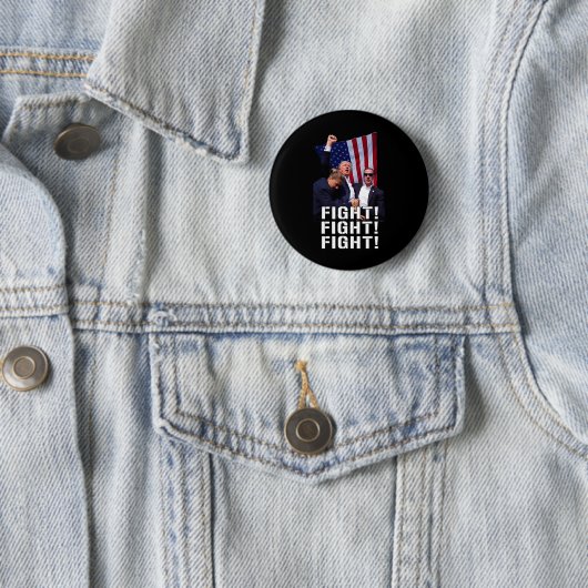 Badge Rond 5 Cm Prière De Lutte Contre Trump Amérique (En situation)