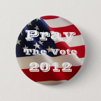 Badge Rond 5 Cm Priez le bouton du vote 2012