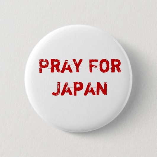 Badge Rond 5 Cm Priez pour le Japon (Devant)