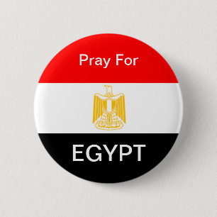 Badge Rond 5 Cm Priez pour l'ÉGYPTE