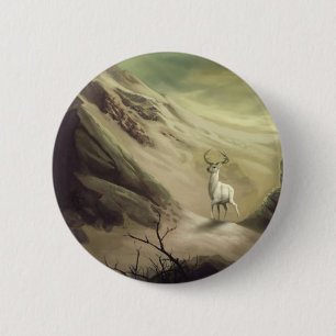 Badge Rond 5 Cm Prince blanc