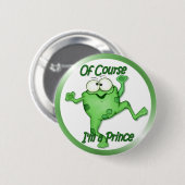 Badge Rond 5 Cm Prince de grenouille (Devant & derrière)