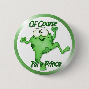 Badge Rond 5 Cm Prince de grenouille