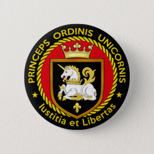 Badge Rond 5 Cm Prince de l'Ordre de la licorne