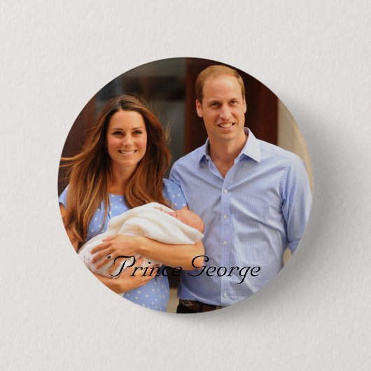 Badge Rond 5 Cm Prince George (Devant)