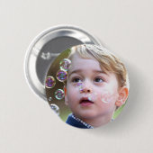 Badge Rond 5 Cm Prince George de Cambridge (Devant & derrière)