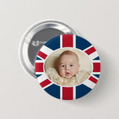 Badge Rond 5 Cm Prince George - William et Kate (Devant & derrière)