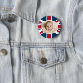 Badge Rond 5 Cm Prince George - William et Kate (En situation)