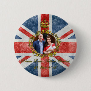 Badge Rond 5 Cm Prince Louis Arthur Charles