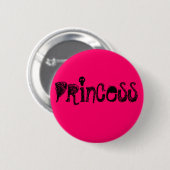 Badge Rond 5 Cm Princesse (Devant & derrière)