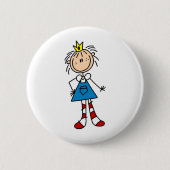 Badge Rond 5 Cm Princesse Annie Button (Devant)