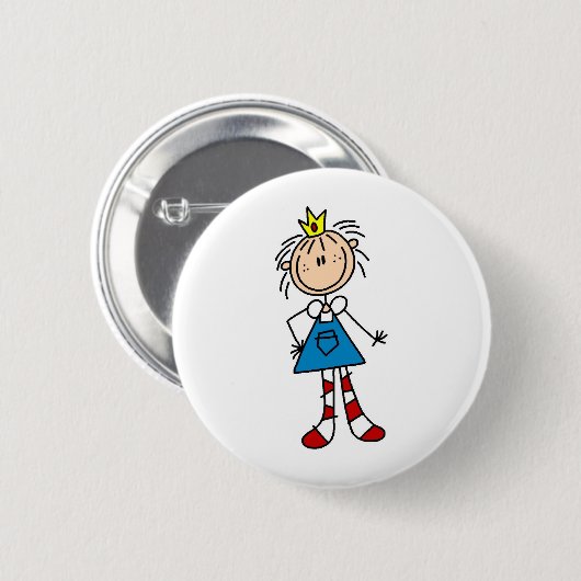 Badge Rond 5 Cm Princesse Annie Button (Devant & derrière)
