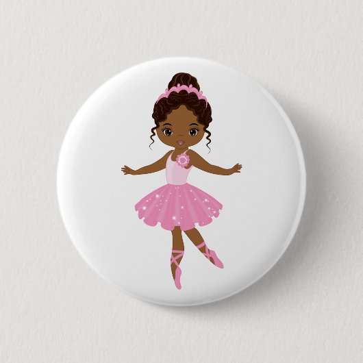 Badge Rond 5 Cm Princesse Ballerina (Devant)