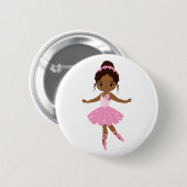 Badge Rond 5 Cm Princesse Ballerina (Devant & derrière)