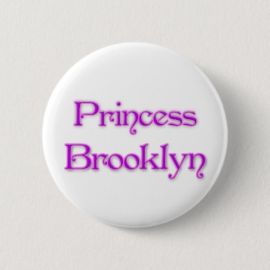 Badge Rond 5 Cm Princesse Brooklyn (Devant)