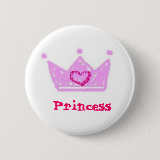 Badge Rond 5 Cm Princesse Button