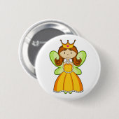 Badge Rond 5 Cm Princesse Button de conte de fées (Devant & derrière)