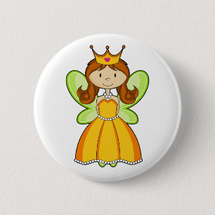 Badge Rond 5 Cm Princesse Button de conte de fées