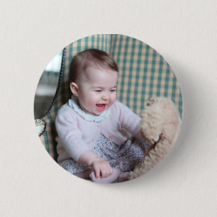 Badge Rond 5 Cm Princesse Charlotte Elizabeth Diana