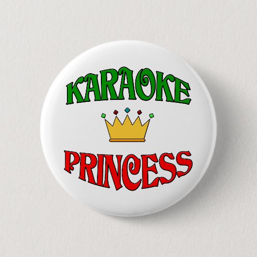 Badge Rond 5 Cm Princesse de karaoke (Devant)