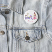 Badge Rond 5 Cm Princesse de licorne (En situation)