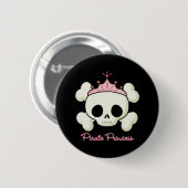 Badge Rond 5 Cm Princesse de pirate (Devant & derrière)