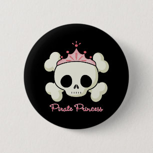 Badge Rond 5 Cm Princesse de pirate