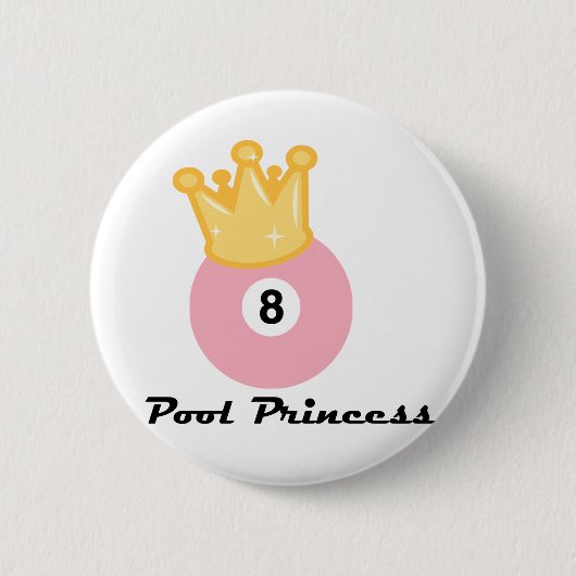 Badge Rond 5 Cm Princesse de piscine de PoolChick (Devant)