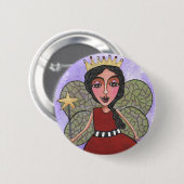 Badge Rond 5 Cm Princesse féerique - bouton (Devant & derrière)