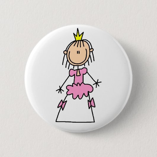 Badge Rond 5 Cm Princesse In Ballgown Button (Devant)