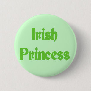 Badge Rond 5 Cm Princesse irlandaise verte Tshirts et cadeaux