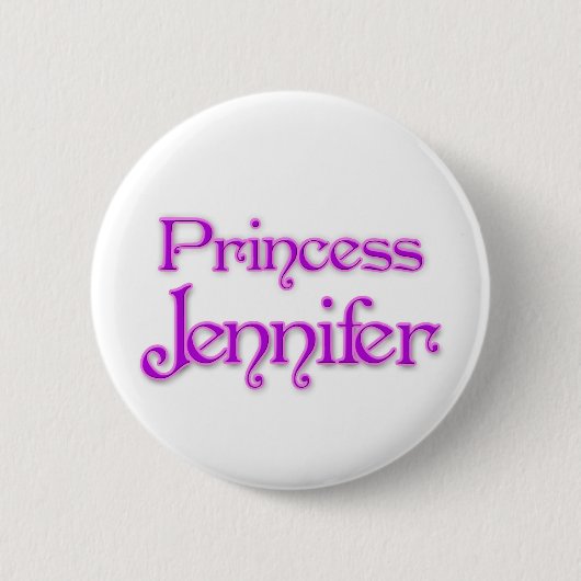 Badge Rond 5 Cm Princesse Jennifer (Devant)