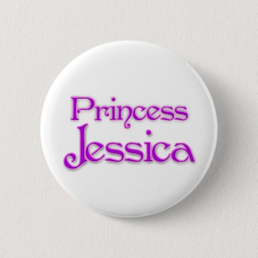 Badge Rond 5 Cm Princesse Jessica (Devant)