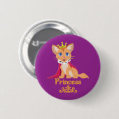 Badge Rond 5 Cm Princesse Kitten (Devant & derrière)
